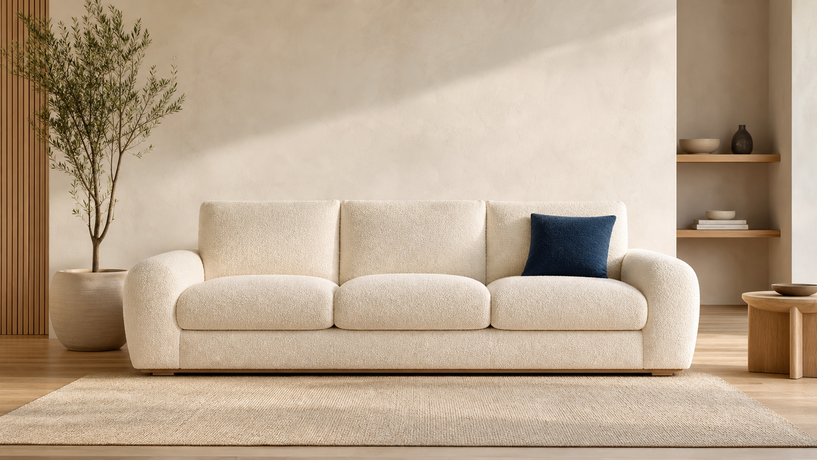 Sillón contemporáneo de tres cuerpos